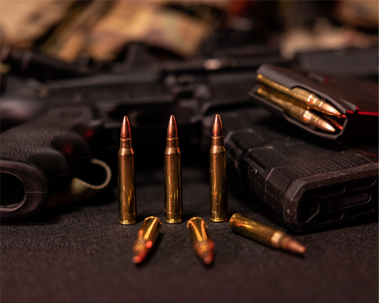 5.56 62 gr Brass Cased