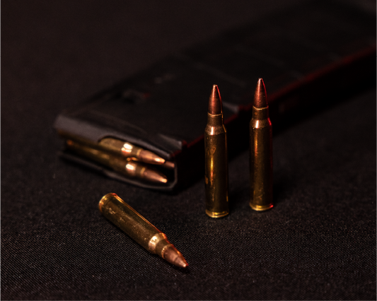 5.56 62 gr Brass Cased