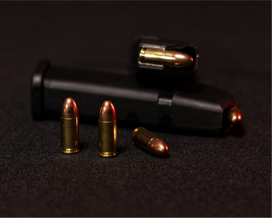 9mm 124 gr Brass Cased